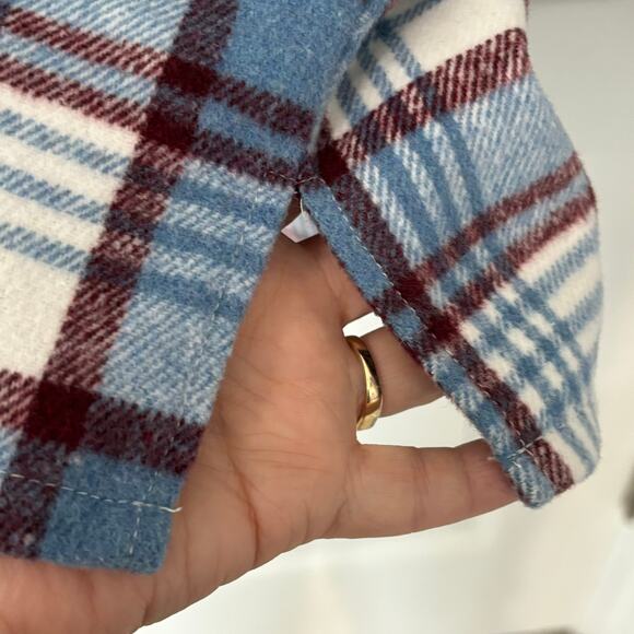 Flannel Plaid Shacket Jacket Wms Medium Cabincore Outdoors Cozycore Forever 21 - Picture 6 of 10